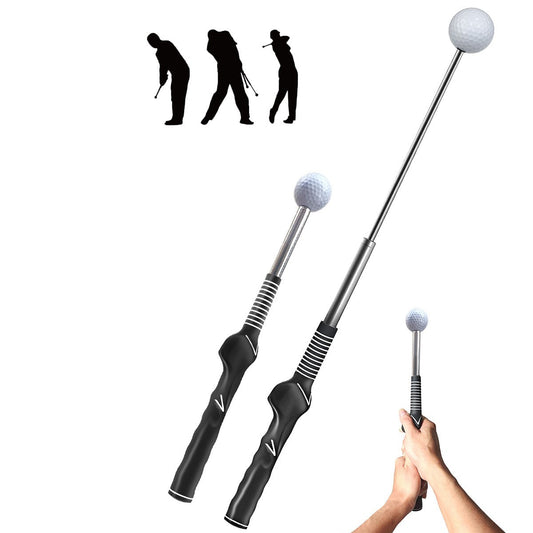 Golf Swing Training Aid Retractable Golf Swing Training Aid For Indoor Practice