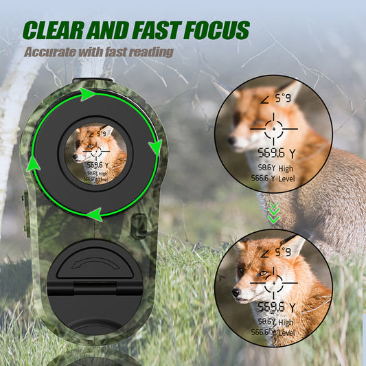 Camouflage Golf Rangefinder Hunting Version Charging Telescope Range 1000m
