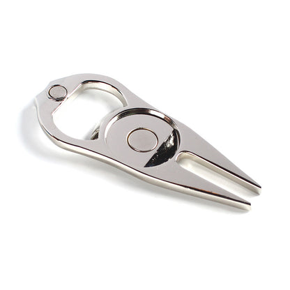 Golf Putting Green Fork Metal Ball Yoke Bottle Opener Ball Marking Turf Tool Gift Black Green